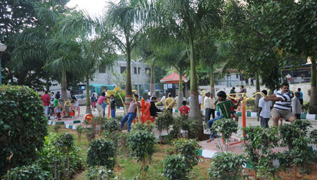 Kempegowda park children excercise and game equipment pooja ward 103