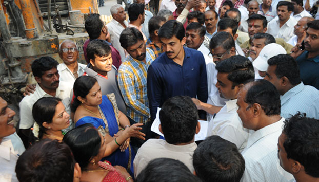 Borewell pooja in ward 103