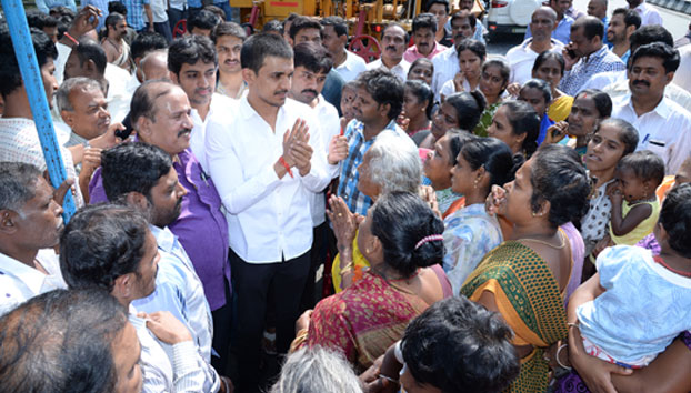 Chandralayout Asphalting pooje