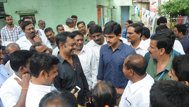 Kaveripura RCC road and drain pooje in ward 103