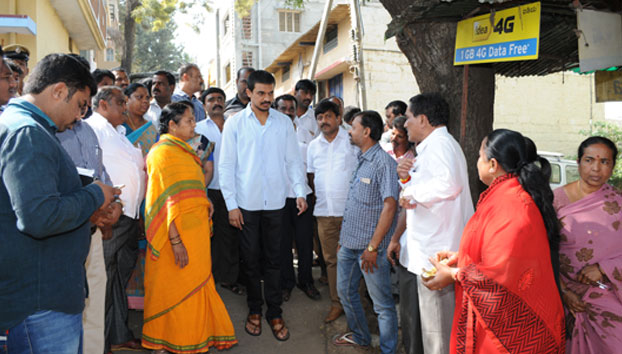 Borewell pooja in ward 103
