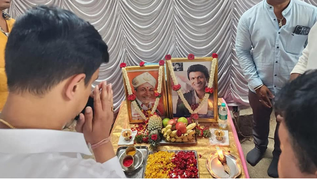 Kannada Kanmani, actor Sarvabhouma Padmabhushan Dr|| Rajkumar Jayantiotsava organized in Govindarajanagar constituency and paid tributes.