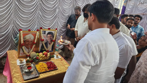 Kannada Kanmani, actor Sarvabhouma Padmabhushan Dr|| Rajkumar Jayantiotsava organized in Govindarajanagar constituency and paid tributes.