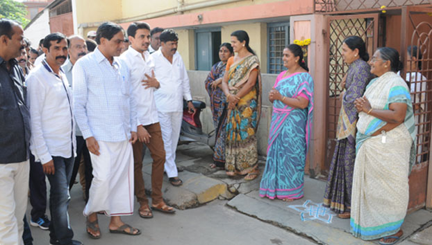 Kaveripura concrete road and sewage work in ward 103