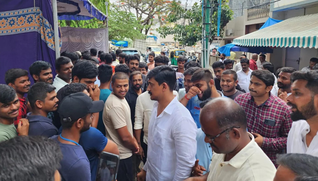 Kannada Kanmani, actor Sarvabhouma Padmabhushan Dr|| Rajkumar Jayantiotsava organized in Govindarajanagar constituency and paid tributes.