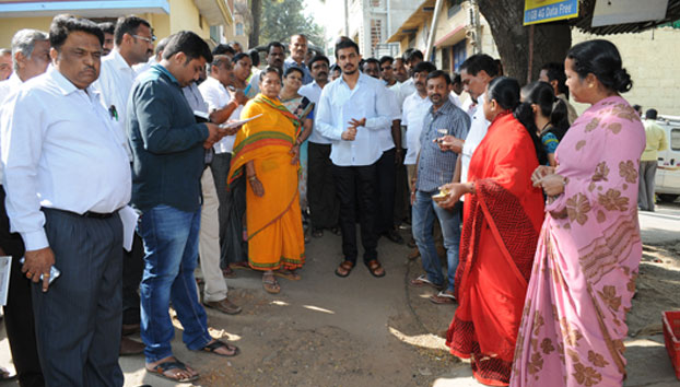 Borewell pooja in ward 103